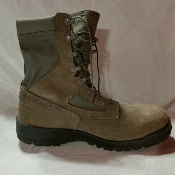 LEFT BOOT ONLY BELLEVILLE USAF 600ST STEEL TOE COMBAT GREEN BOOT sz13 IH00725 main image 9
